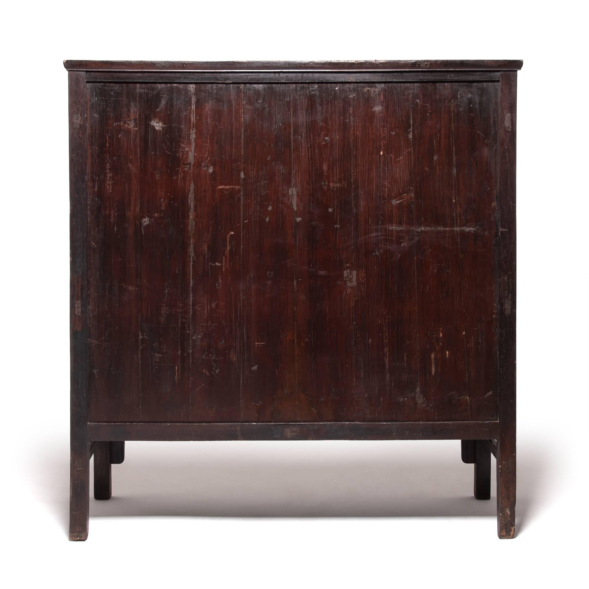 Qing Chinese Fine Ironwood Cabinet, c. 1850 For Sale