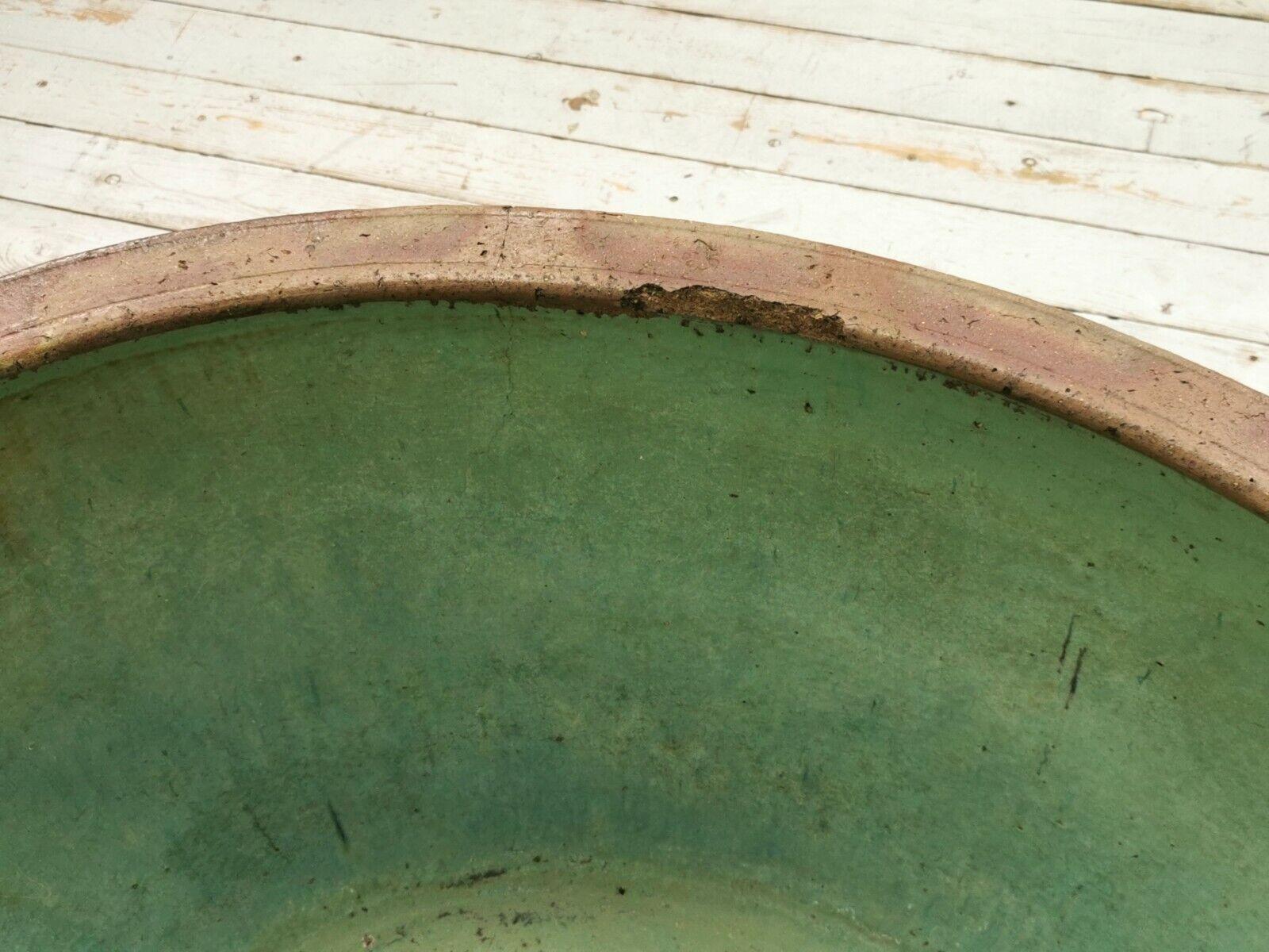 Grès Jardinière décorative ovale en forme de bol à poisson chinoise du 19ème siècle en vente