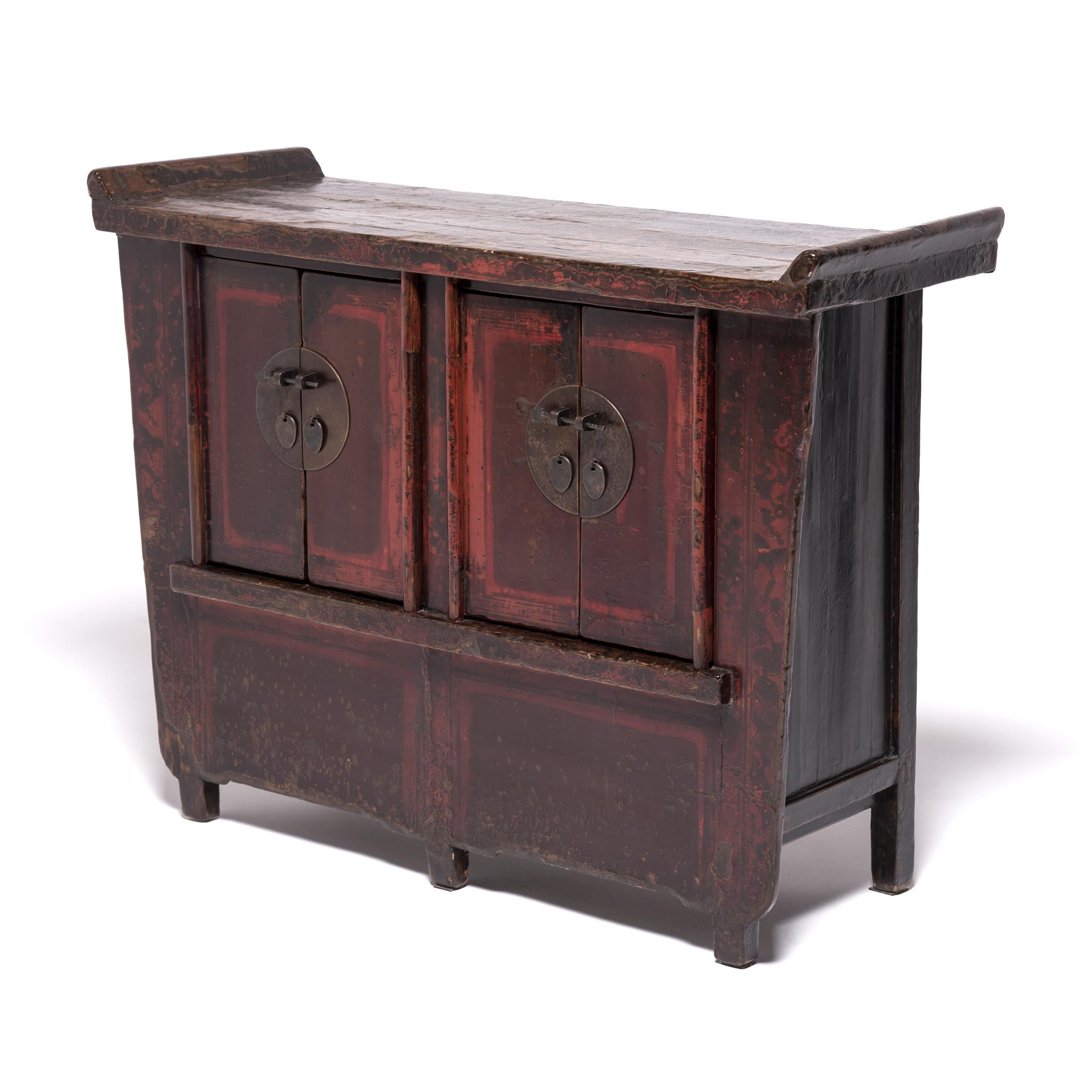 Qing 19th Century Chinese Flanked Prosperity Chest