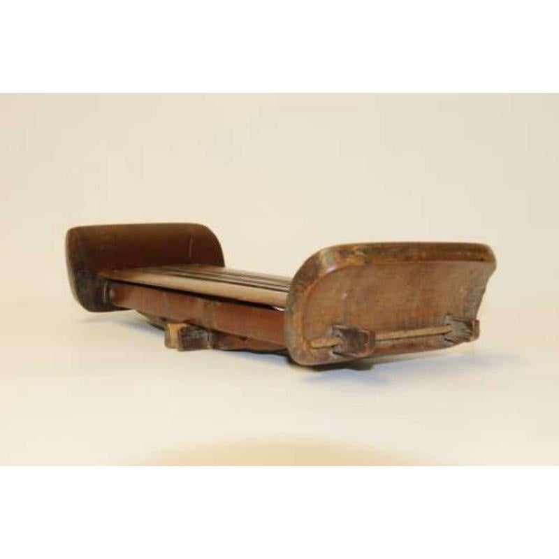 19th Century, Chinese Folding Bamboo Headrest, circa 1800 For Sale 11