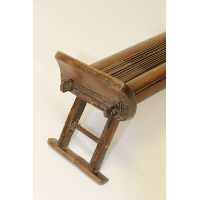 19th Century, Chinese Folding Bamboo Headrest, circa 1800 For Sale 14
