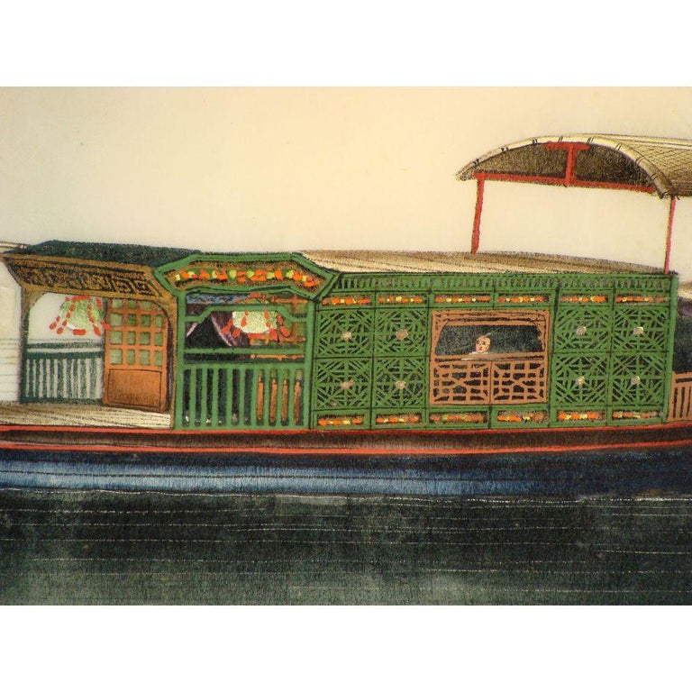 19th Century Chinese Folio Gouache Rice Paper Paintings For Sale