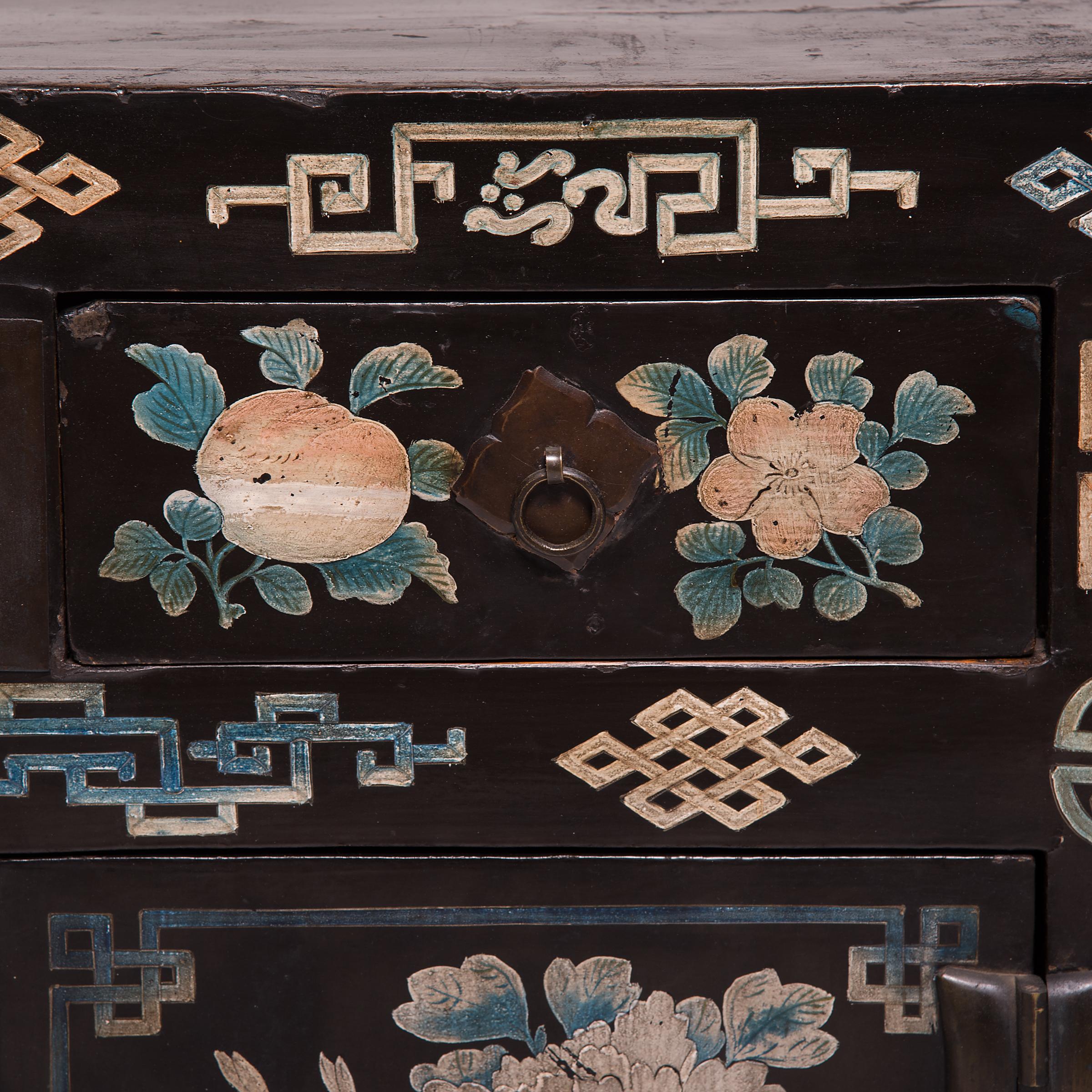 19th Century Chinese Folk Painted Sideboard 3