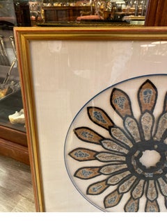 19th Century Chinese Framed Needlework in Silk