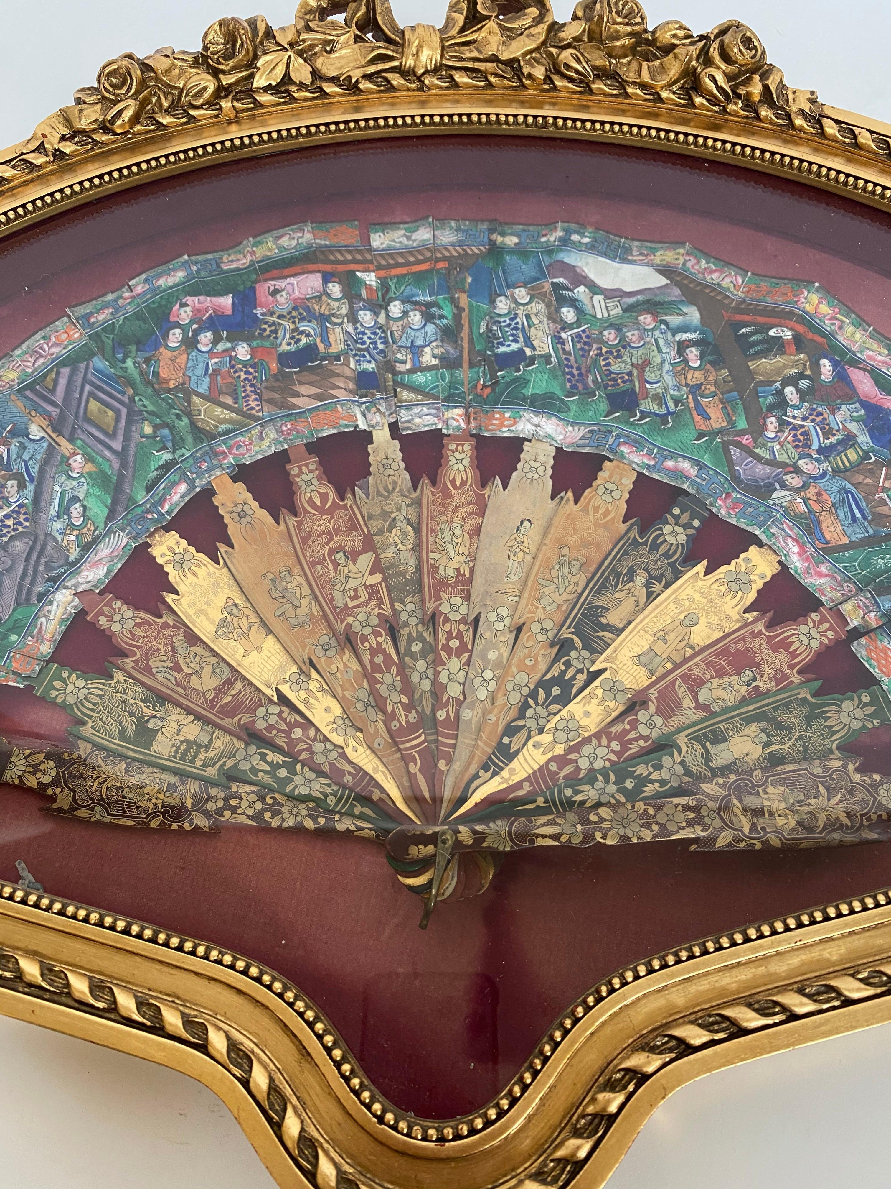 lacquered fan