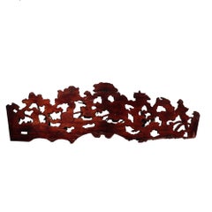 19th Century Chinese Giltwood Doorway Carving