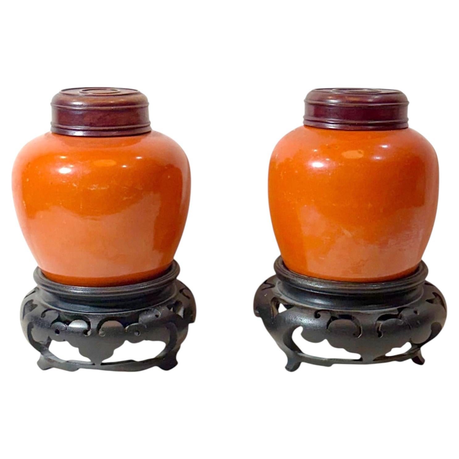 19th Century Chinese Ginger Jars For Sale