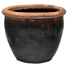 19th Century Chinese Glazed Garden Rain Pot