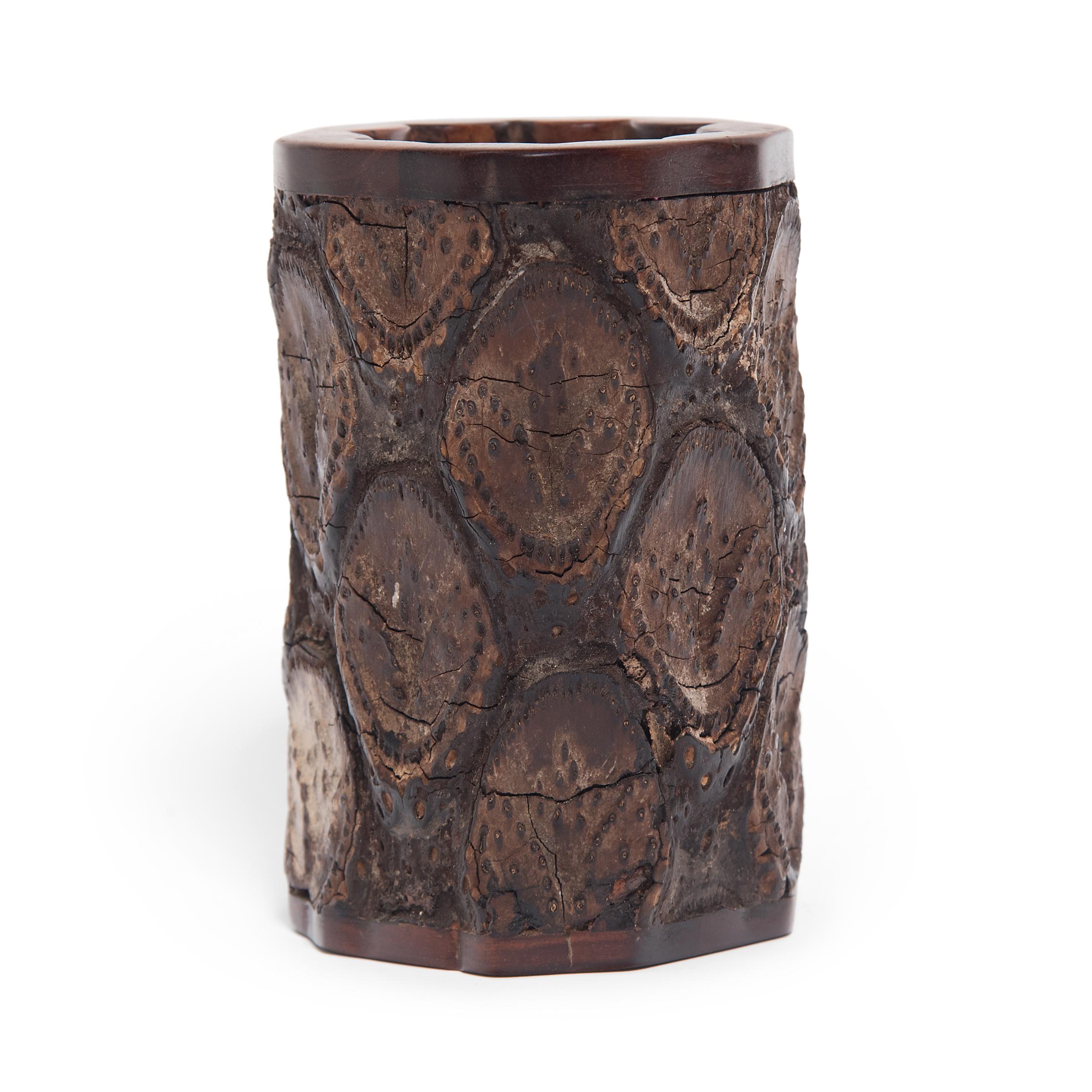 19th Century Chinese Gnarled Brush Pot, c. 1850