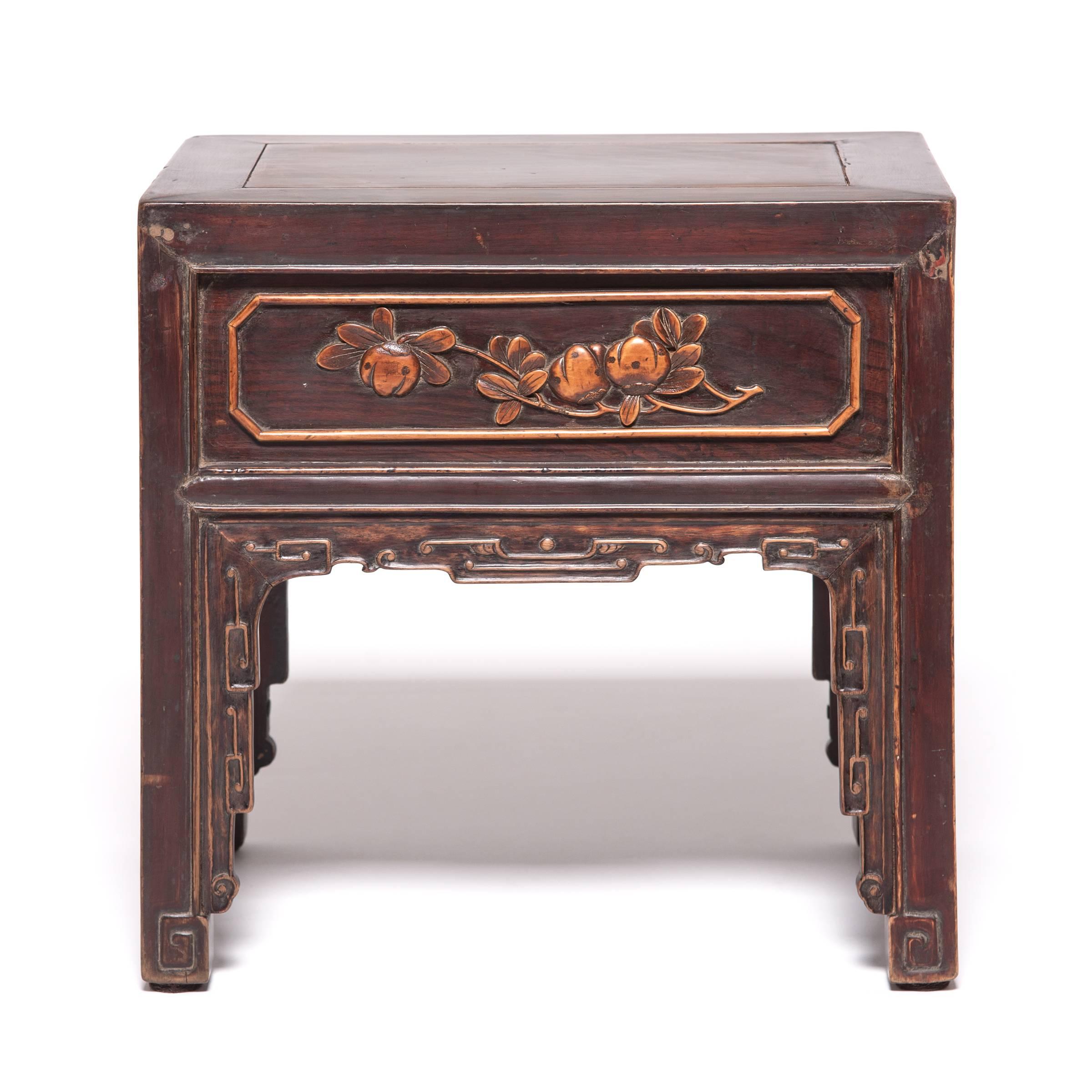 Qing Petite Chinese Display Table with Boxwood Inlay, c. 1850