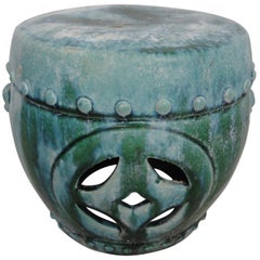 19th Century Chinese Green Garden Seat II