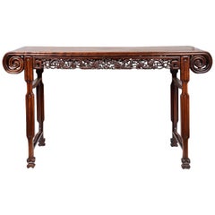 Antique 19th Century Chinese Hardwood Alter Table