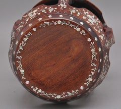 19th Century Chinese hardwood barrel table