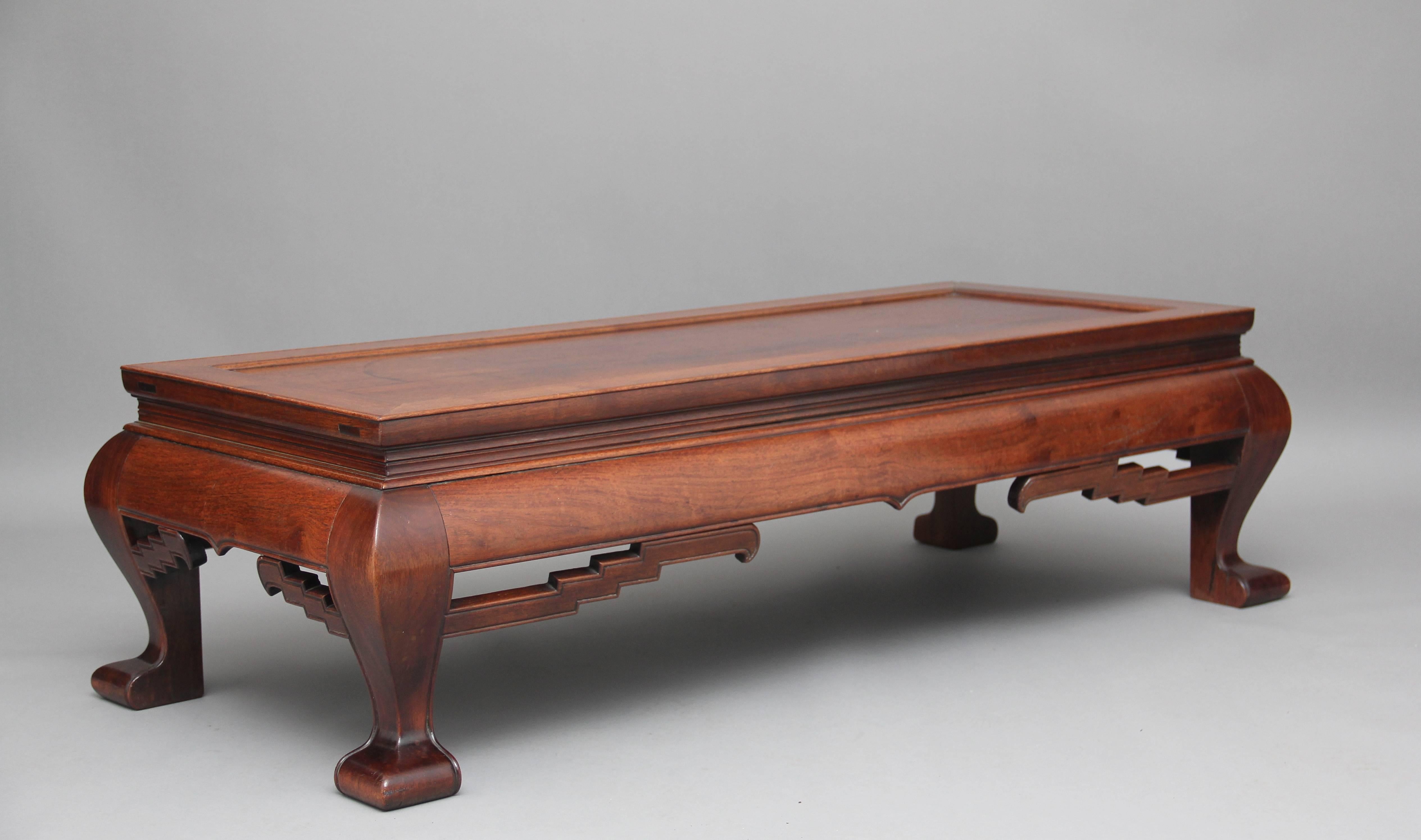 19th Century Chinese Hardwood Coffee Table 6