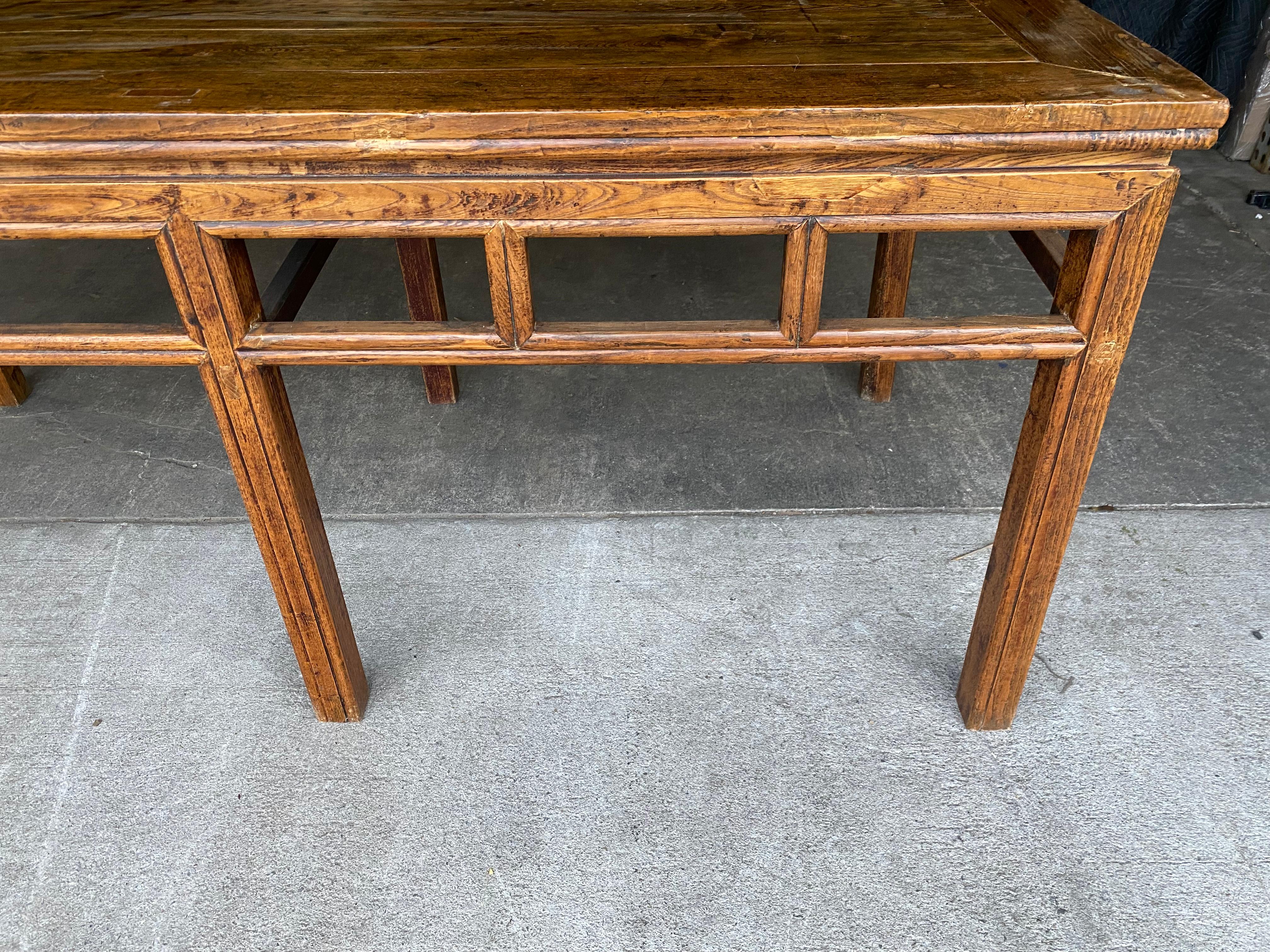 19th Century Chinese Hardwood Console Table For Sale 1