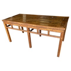 Consola de madera dura china del siglo XIX