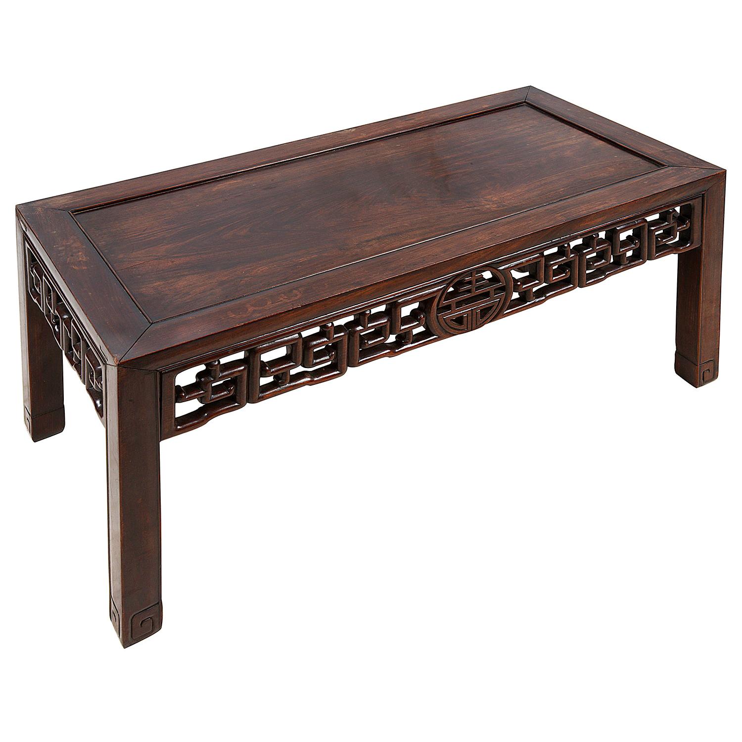 19th Century Chinese Hardwood Opium Table For Sale