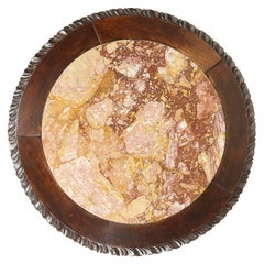 19th Century Chinese Hardwood and marble topped Side Table