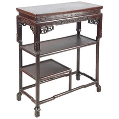 Used 19th Century Chinese Hardwood Side Table