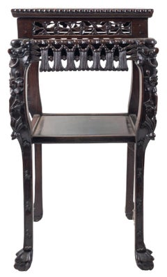 19th Century Chinese Hardwood Stand, circa 1880