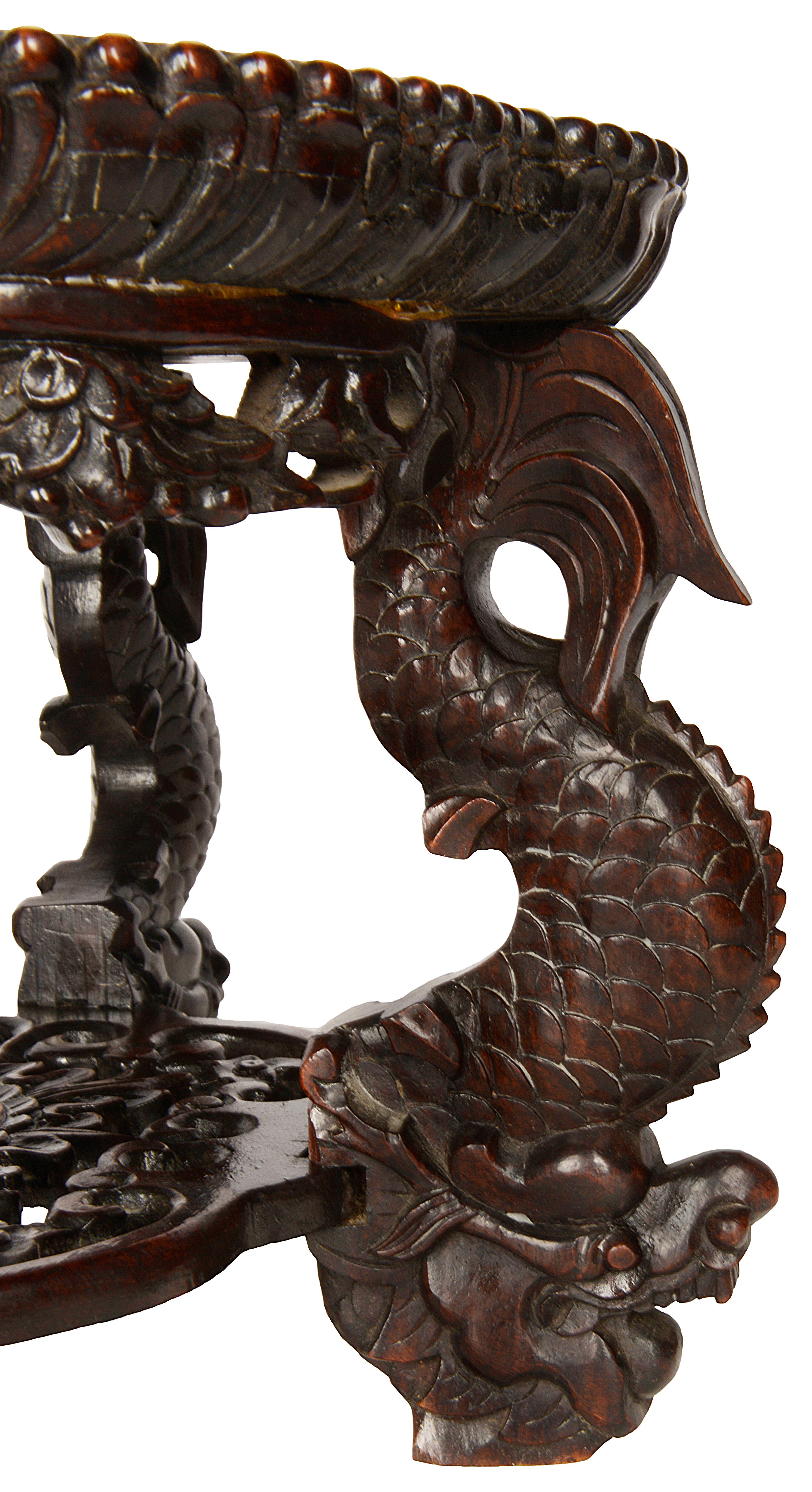 Exportation chinoise Support en bois de feuillus chinois du 19ème siècle en vente