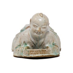 19th Century Chinese Ho Ho Boy Headrest