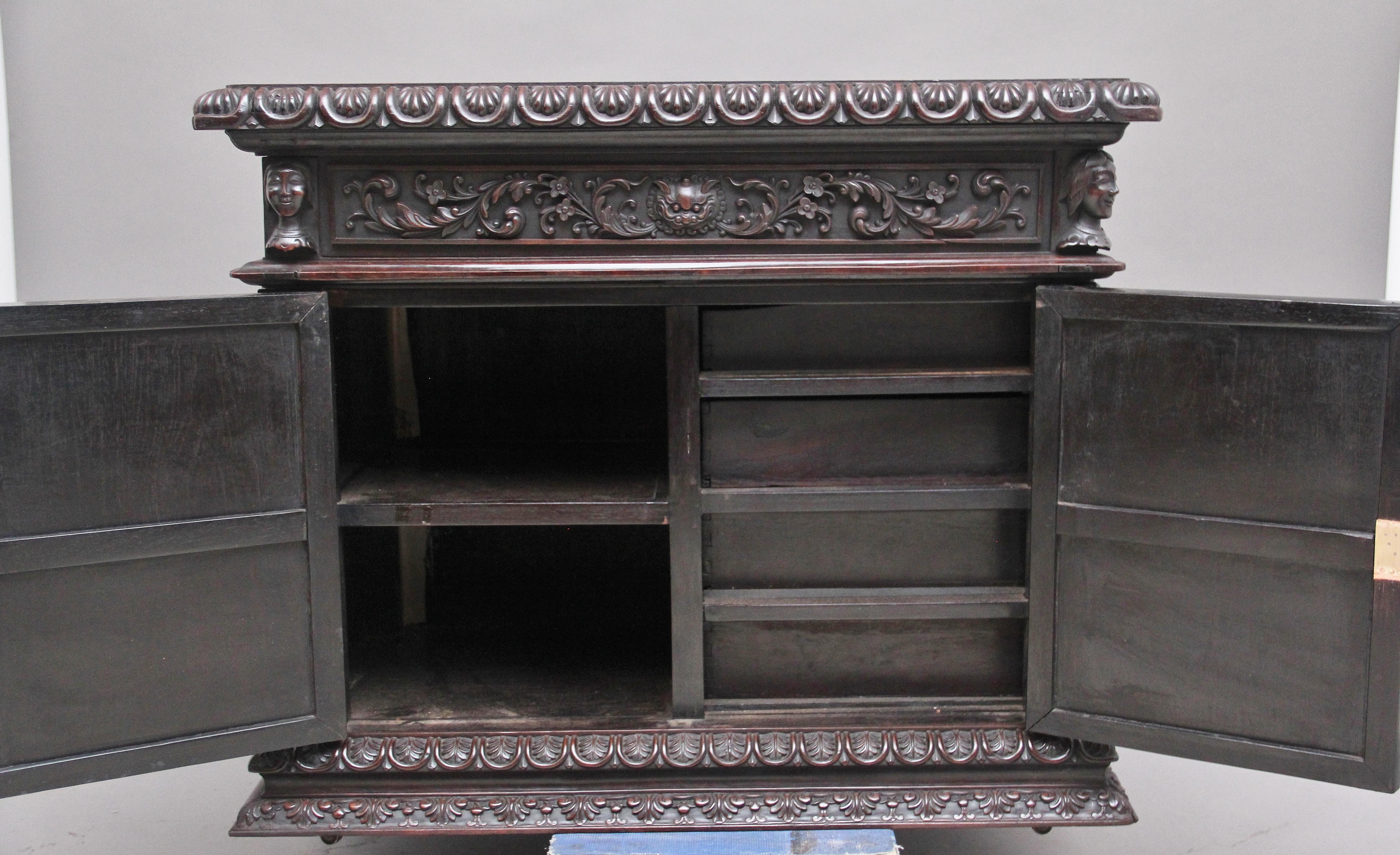 19th Century Chinese Hongmu Pedestal Desk 1