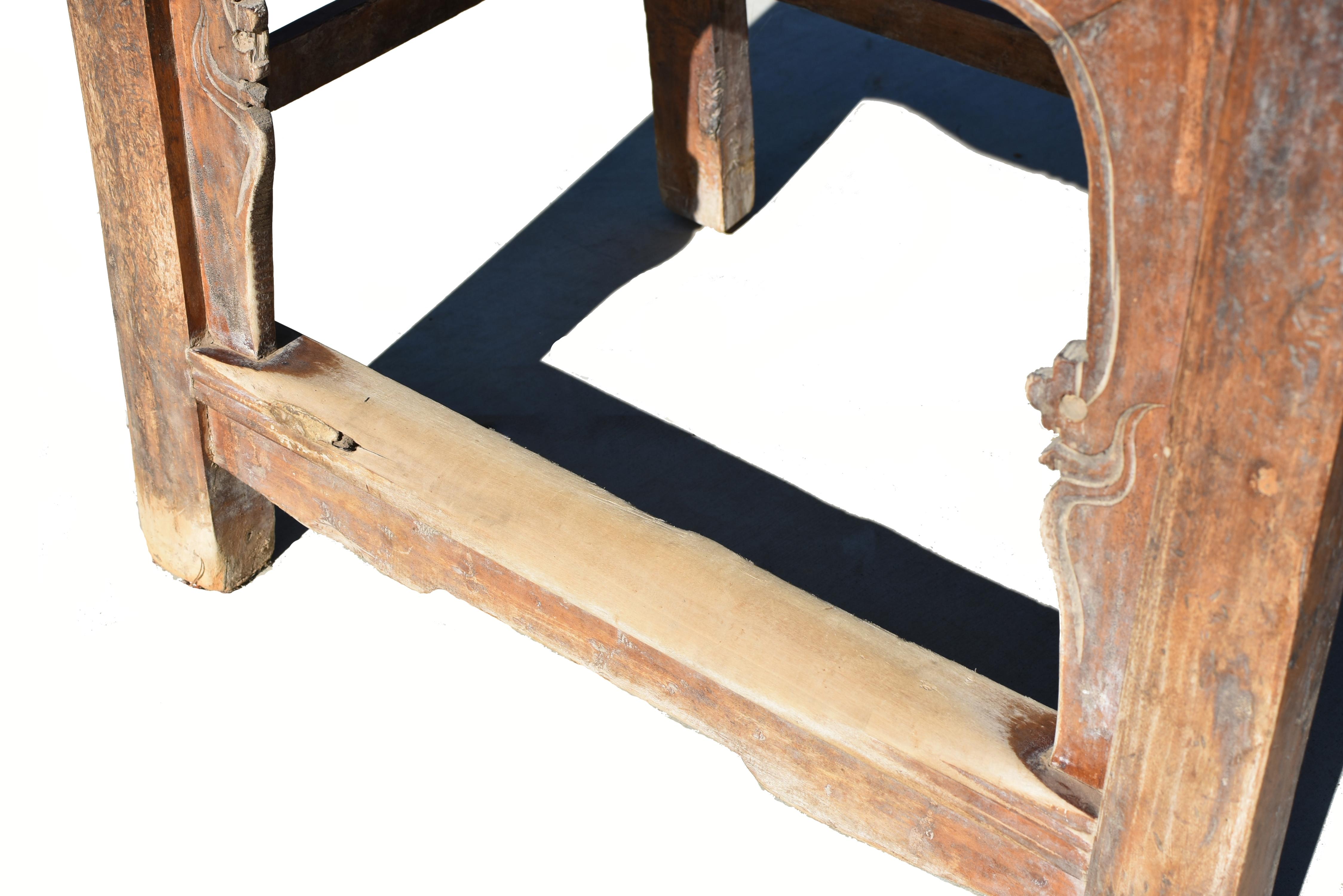 19th Century Chinese Horseshoe Round Back Chairs All Original a Pair For Sale 10