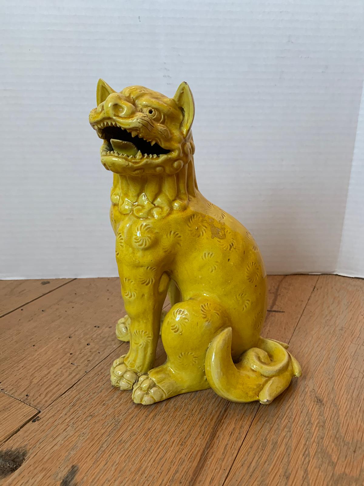 yellow foo dogs