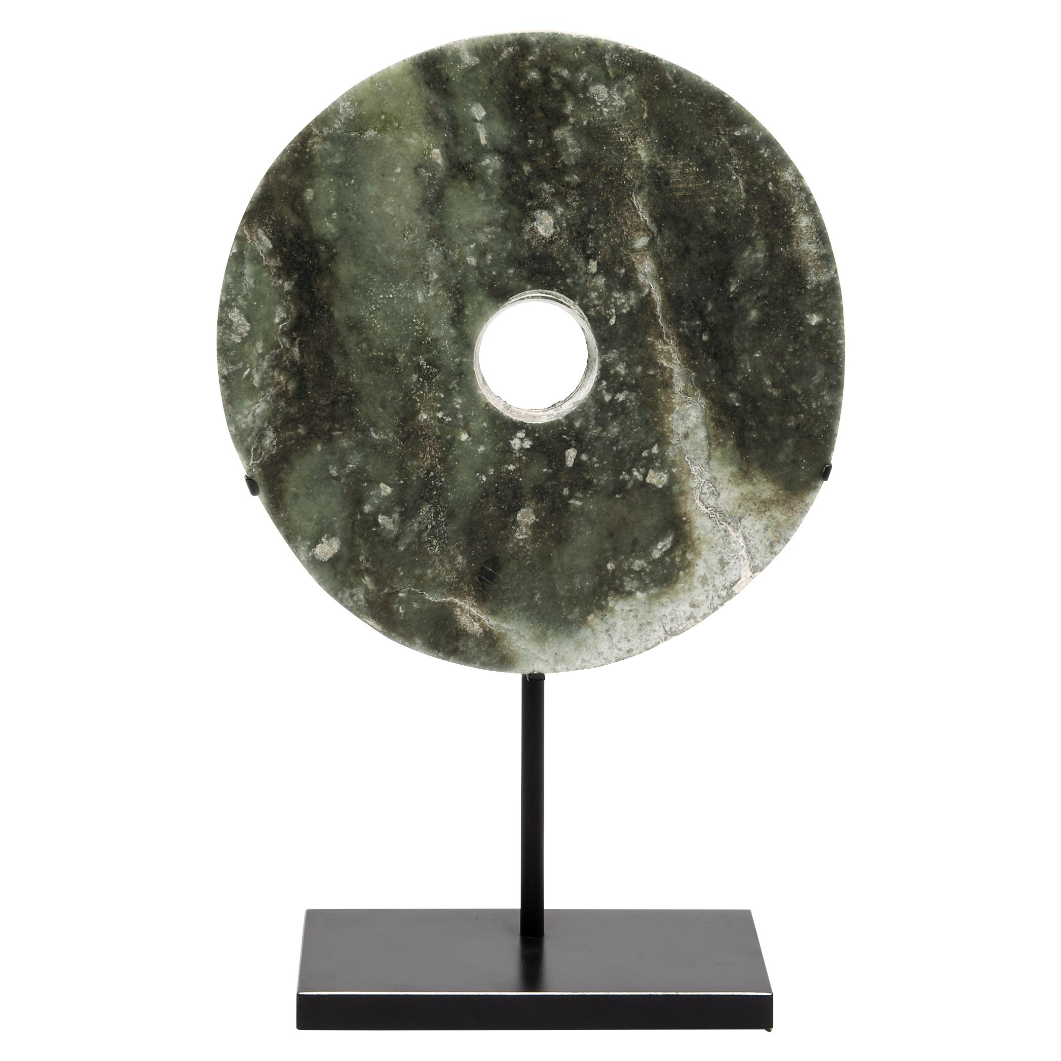 19th Century Chinese Jade Bi Disc