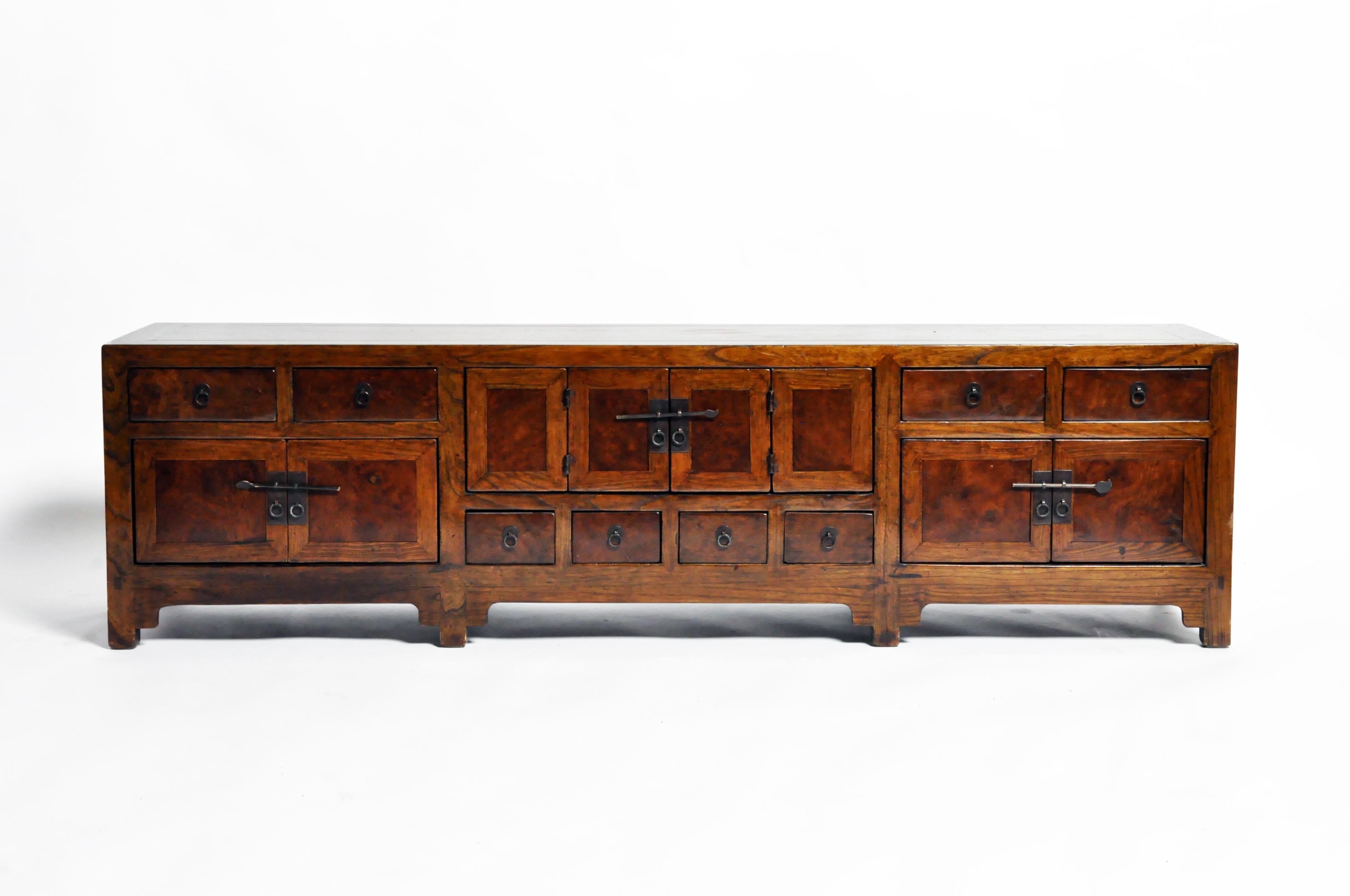 Metal 19th Century Chinese Kwang Chest with 8 Drawers
