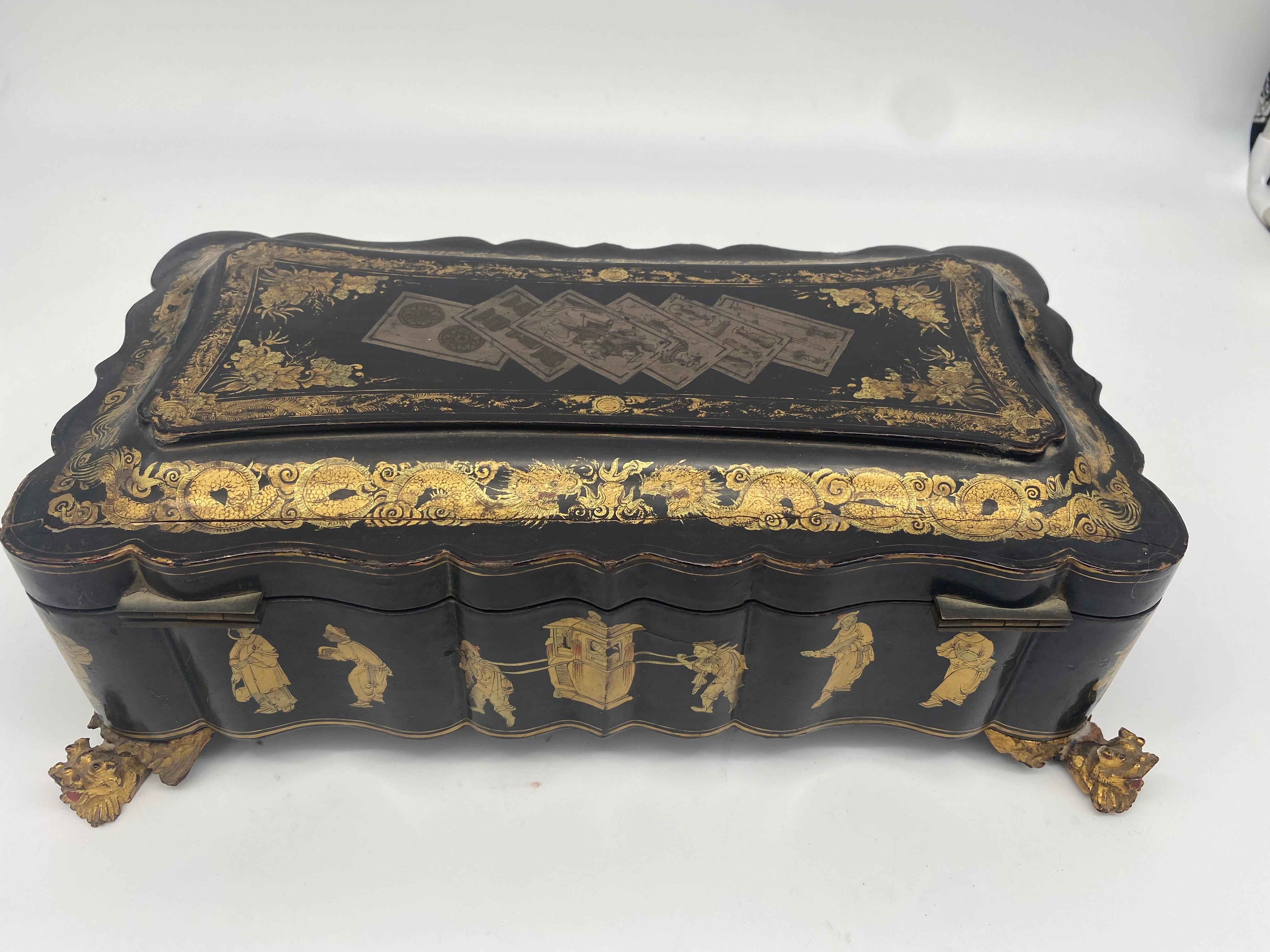 19th Century Chinese Lacquer Box For Sale 1