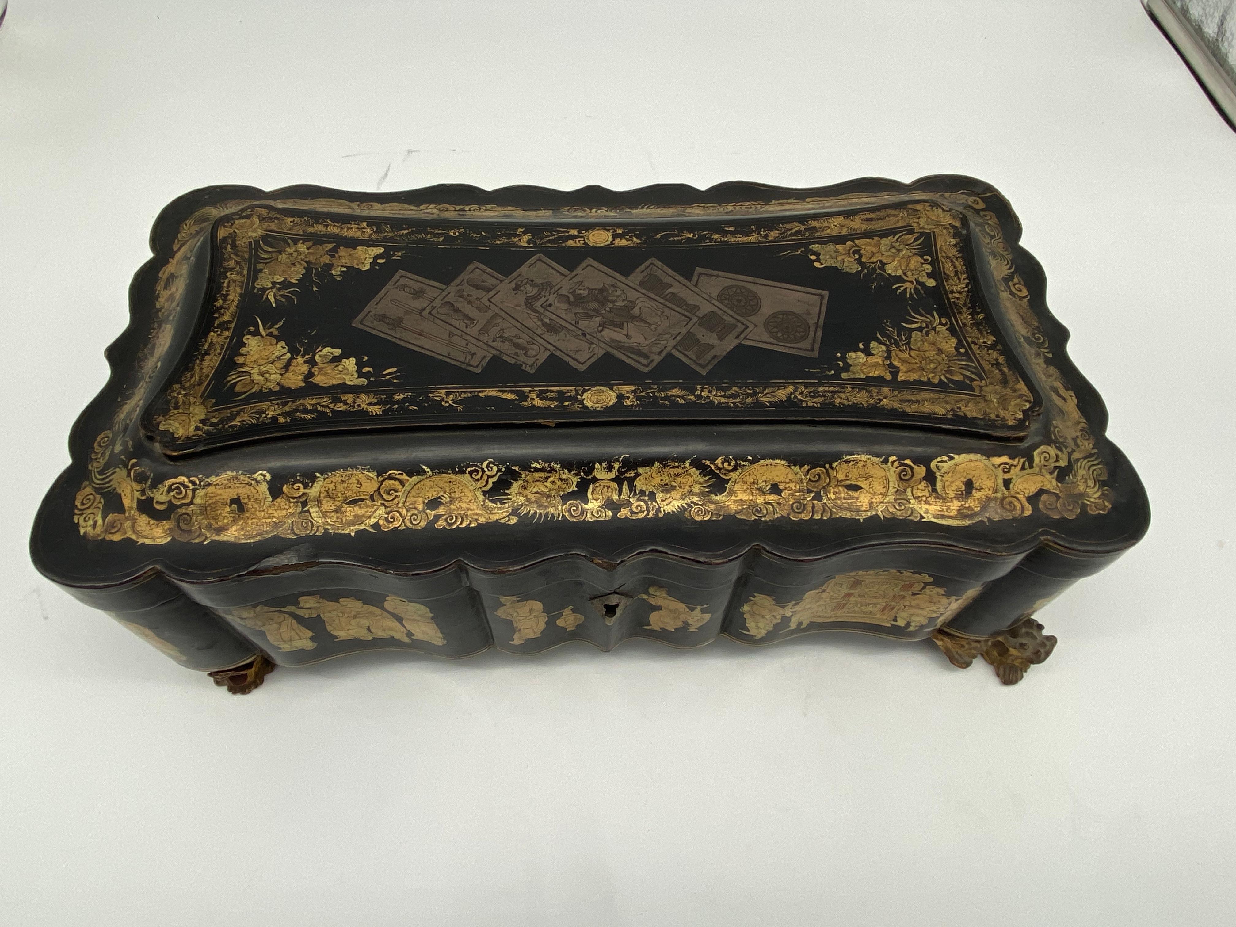 19th Century Chinese Lacquer Box For Sale 4