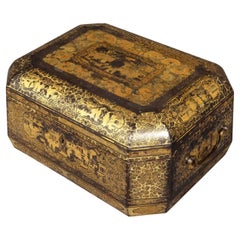 19th Century Chinese Lacquer Box or Tea Caddy