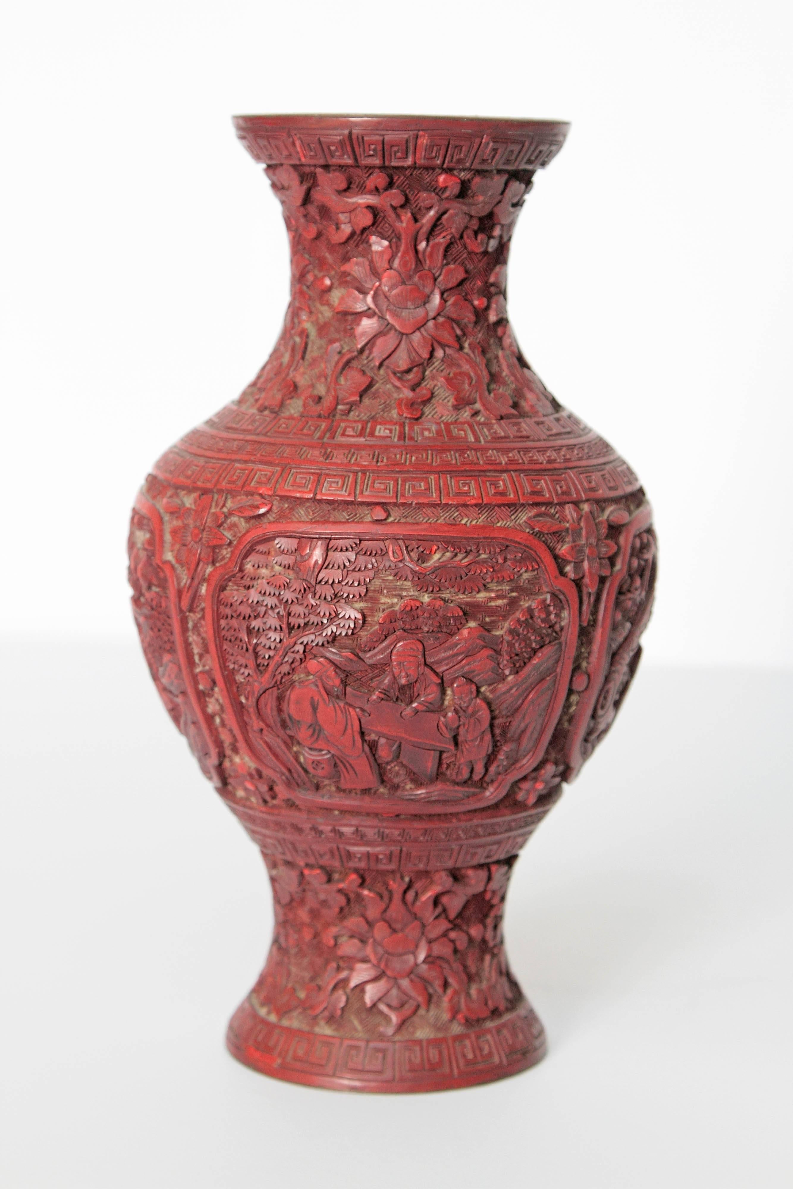 chinese lacquer vase