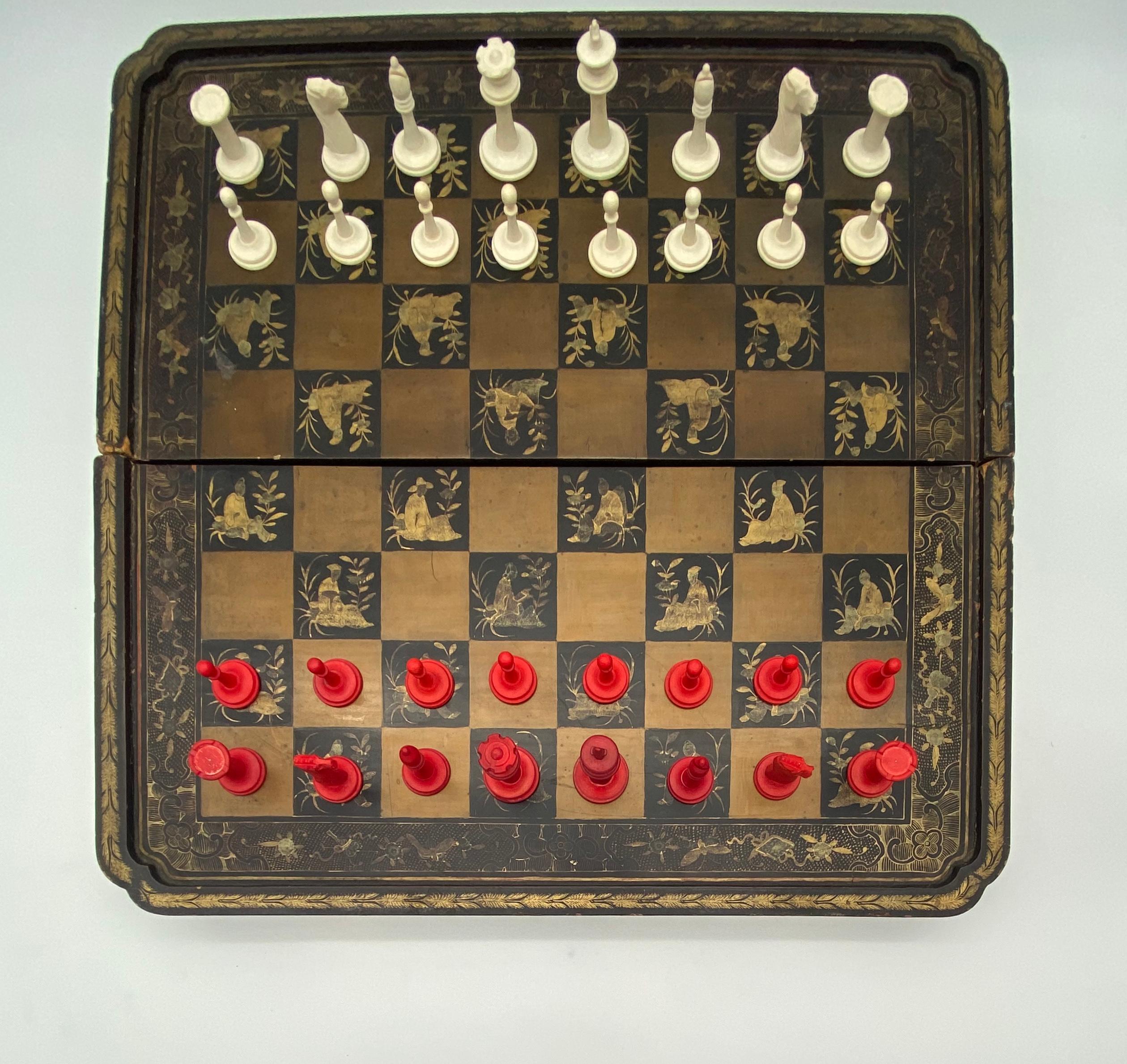 19th Century Chinese Lacquer Gaming Board For Sale 5