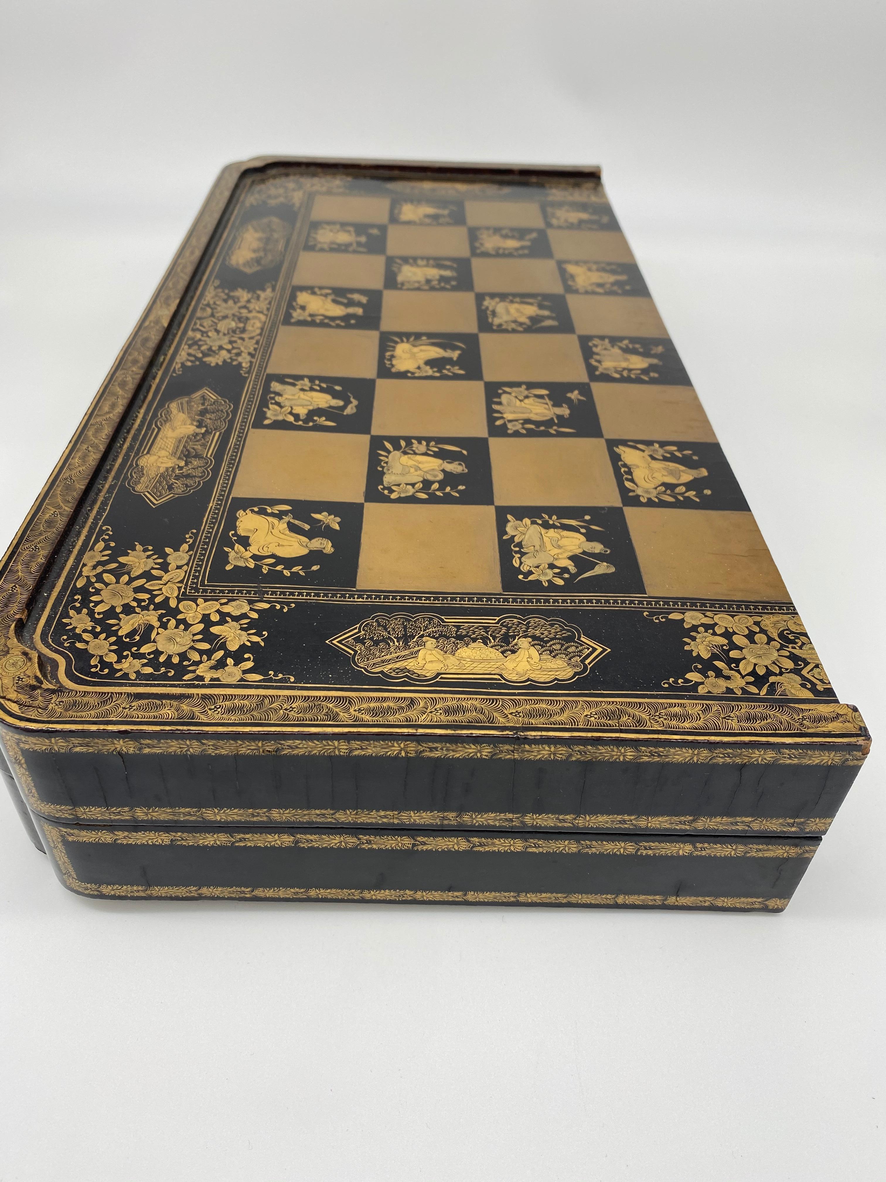 19th Century Chinese Lacquer Gaming Board For Sale 6