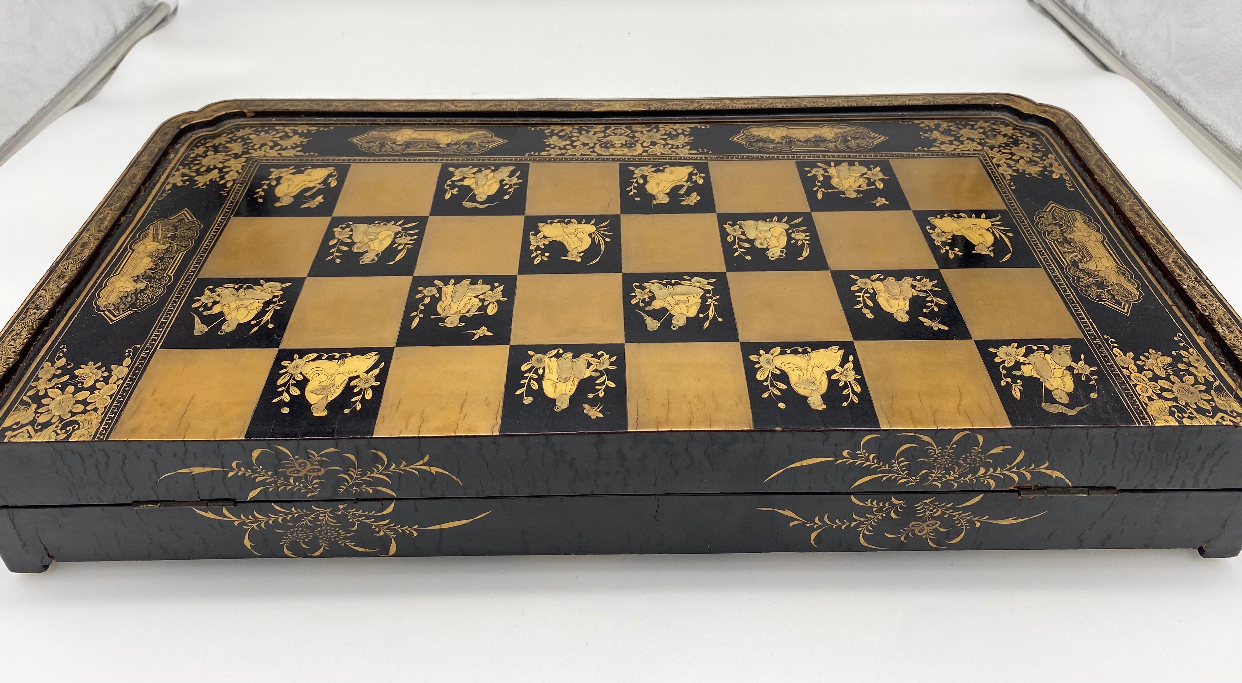19th Century Chinese Lacquer Gaming Board For Sale 7