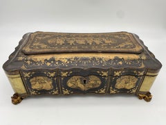 19th Century Chinese Lacquer Gaming Box