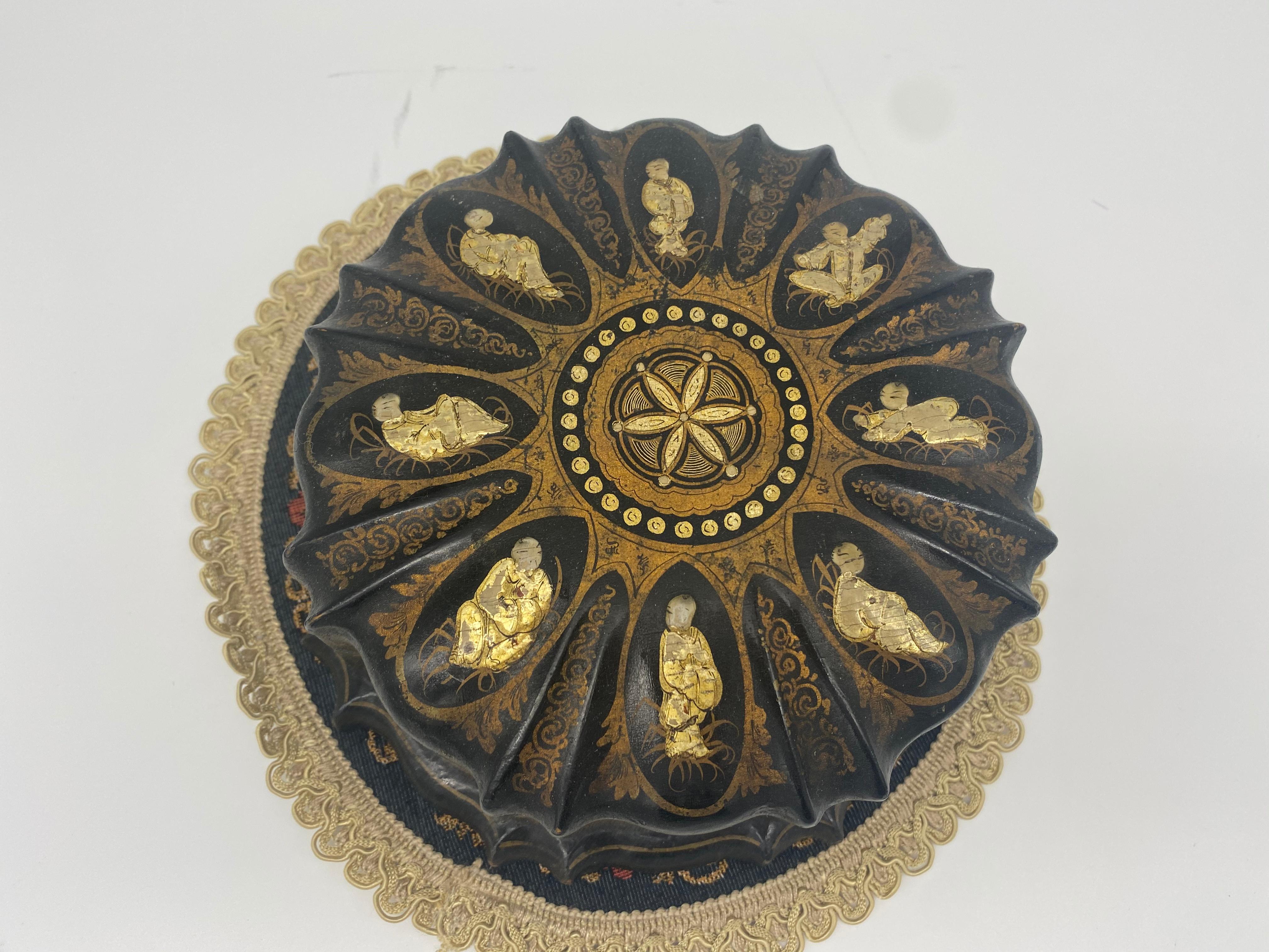 19th Century Chinese Lacquer Jewelry Box In Good Condition For Sale In Brea, CA