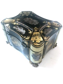 19th Century Chinese Lacquer Tea Caddy