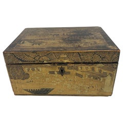 19th Century Chinese Lacquer Tea Caddy