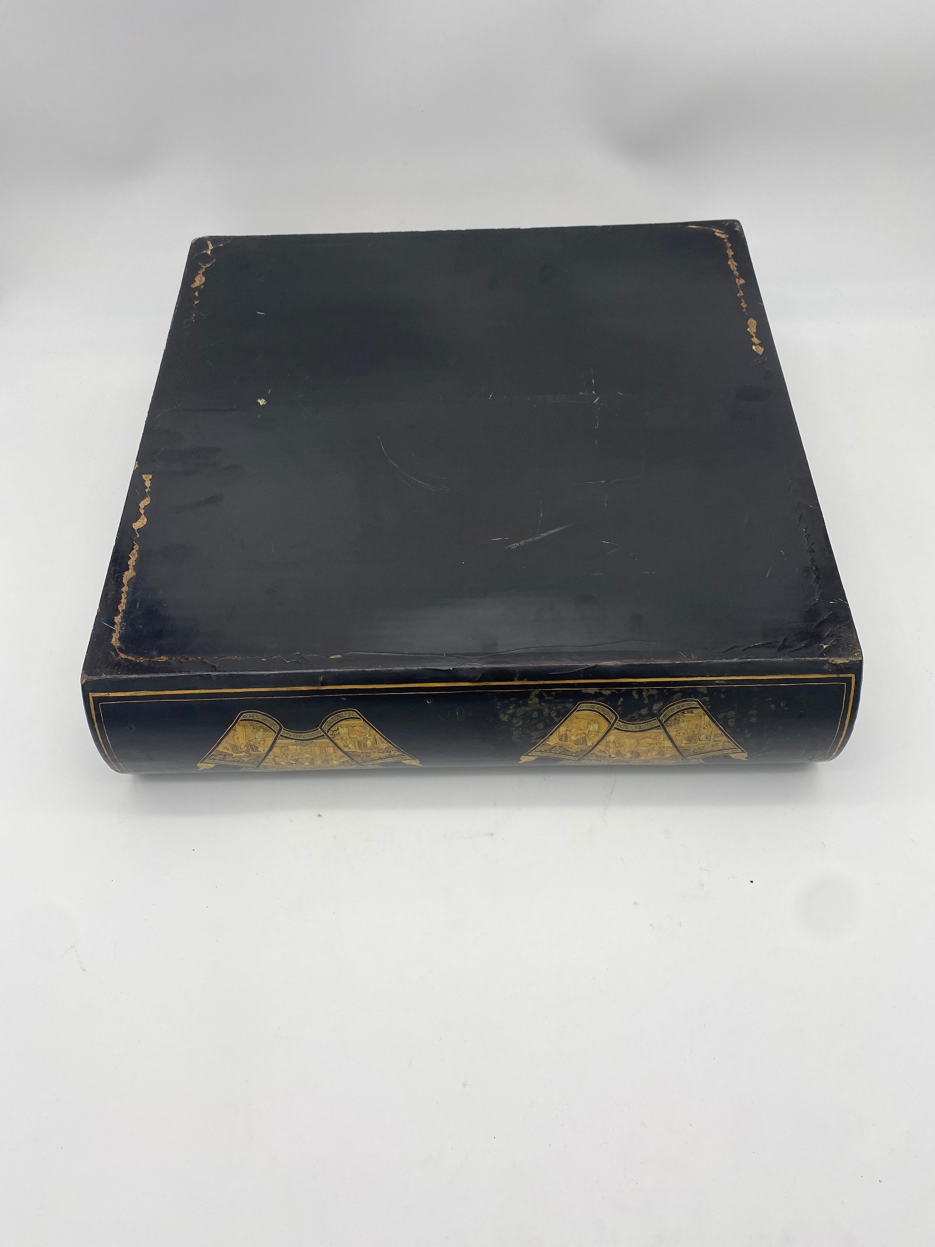 19th Century Chinese Lacquer Writing Box For Sale 10