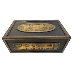 19th Century Chinese Lacquer Writing Box