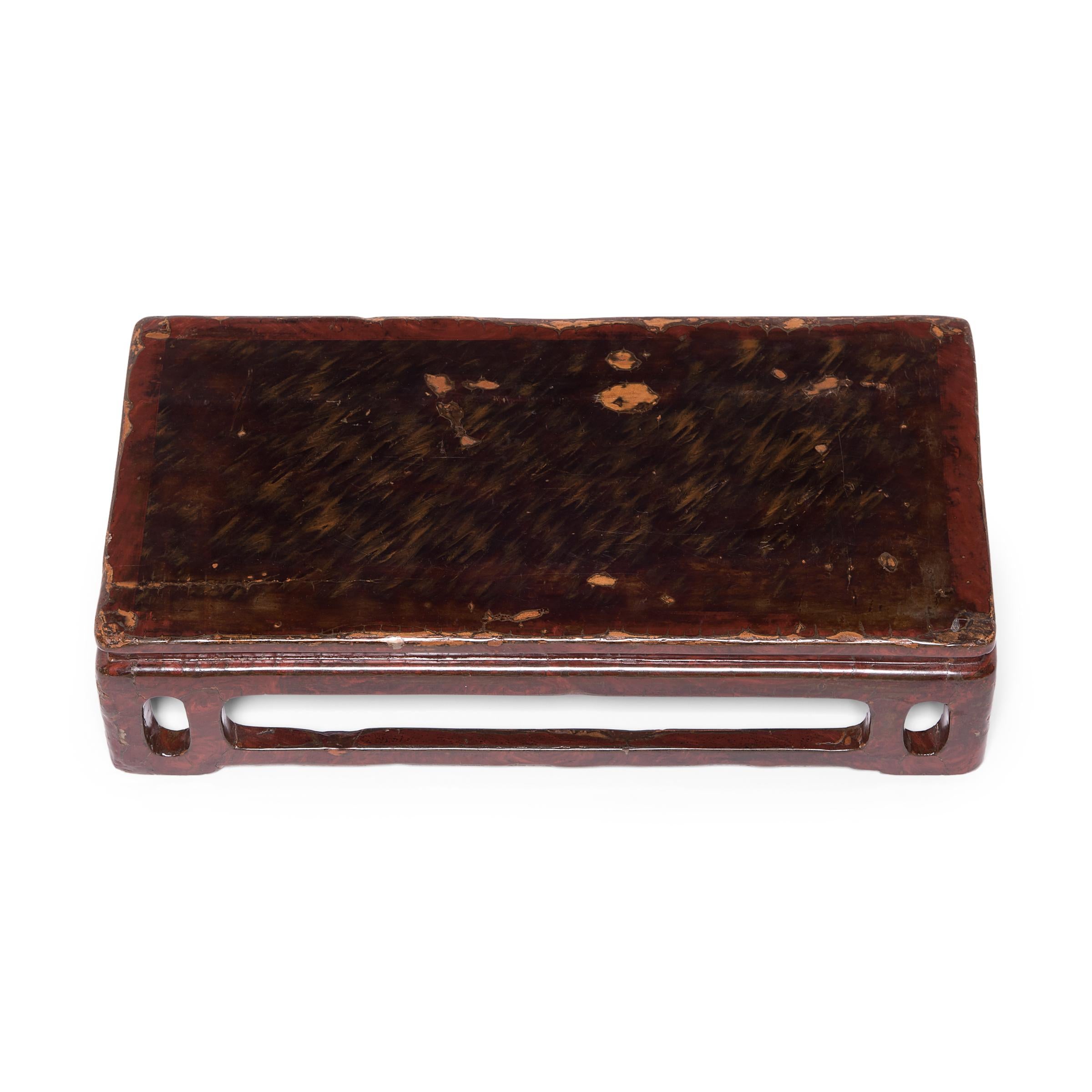Wood 19th Century Chinese Lacquered Display Stand