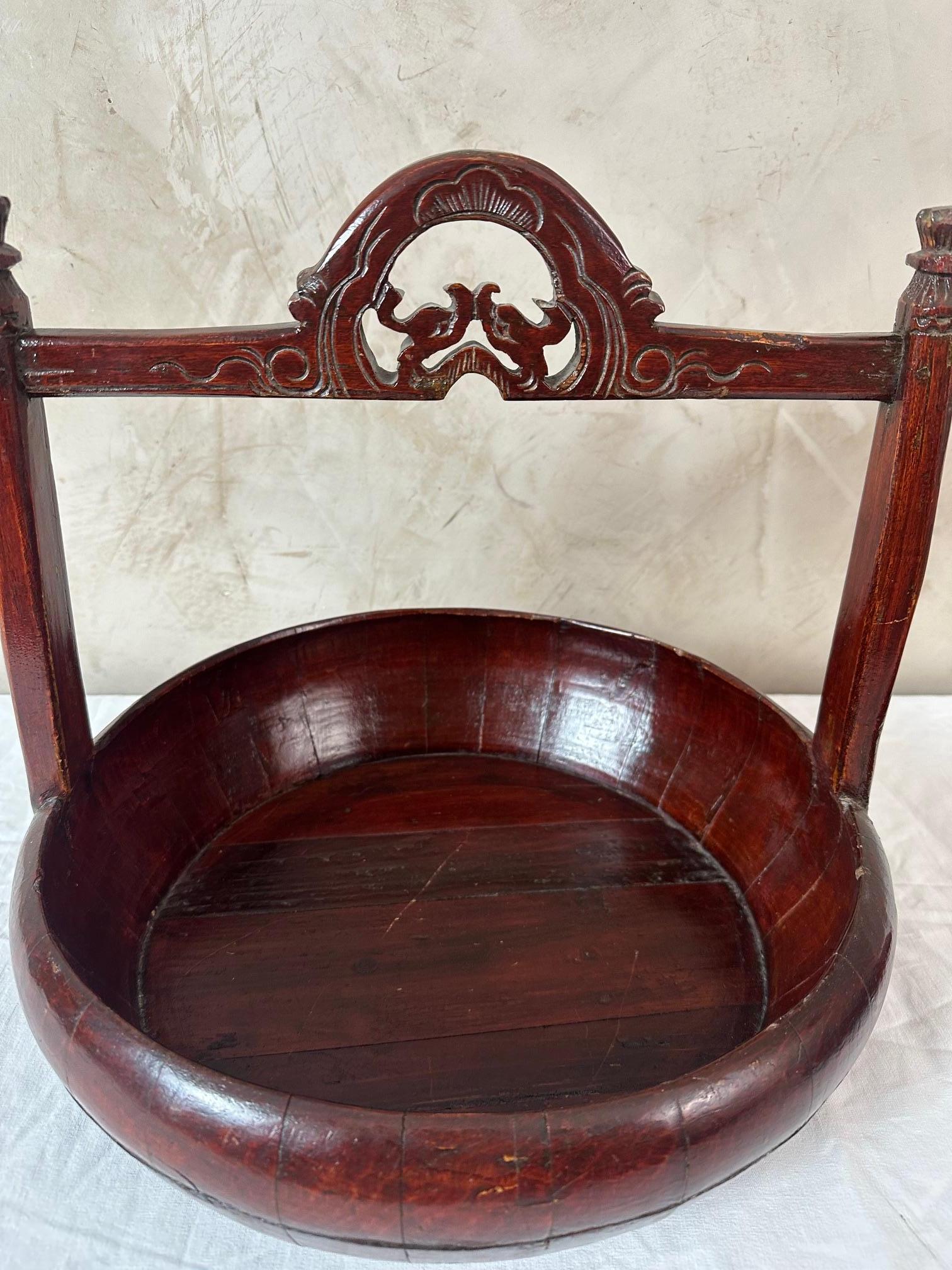 Boîte à déjeuner chinoise laquée en orme du 19e siècle, années 1890 en vente 4