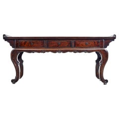 Enfilade en bois dur laqué chinois du 19ème siècle
