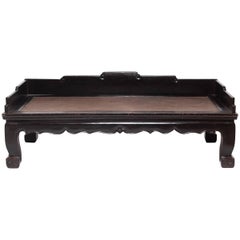 Antique 19th Century Chinese Lacquered Luohan Bed