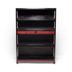 Chinese Lacquered Scholars' Shelf, c. 1850
