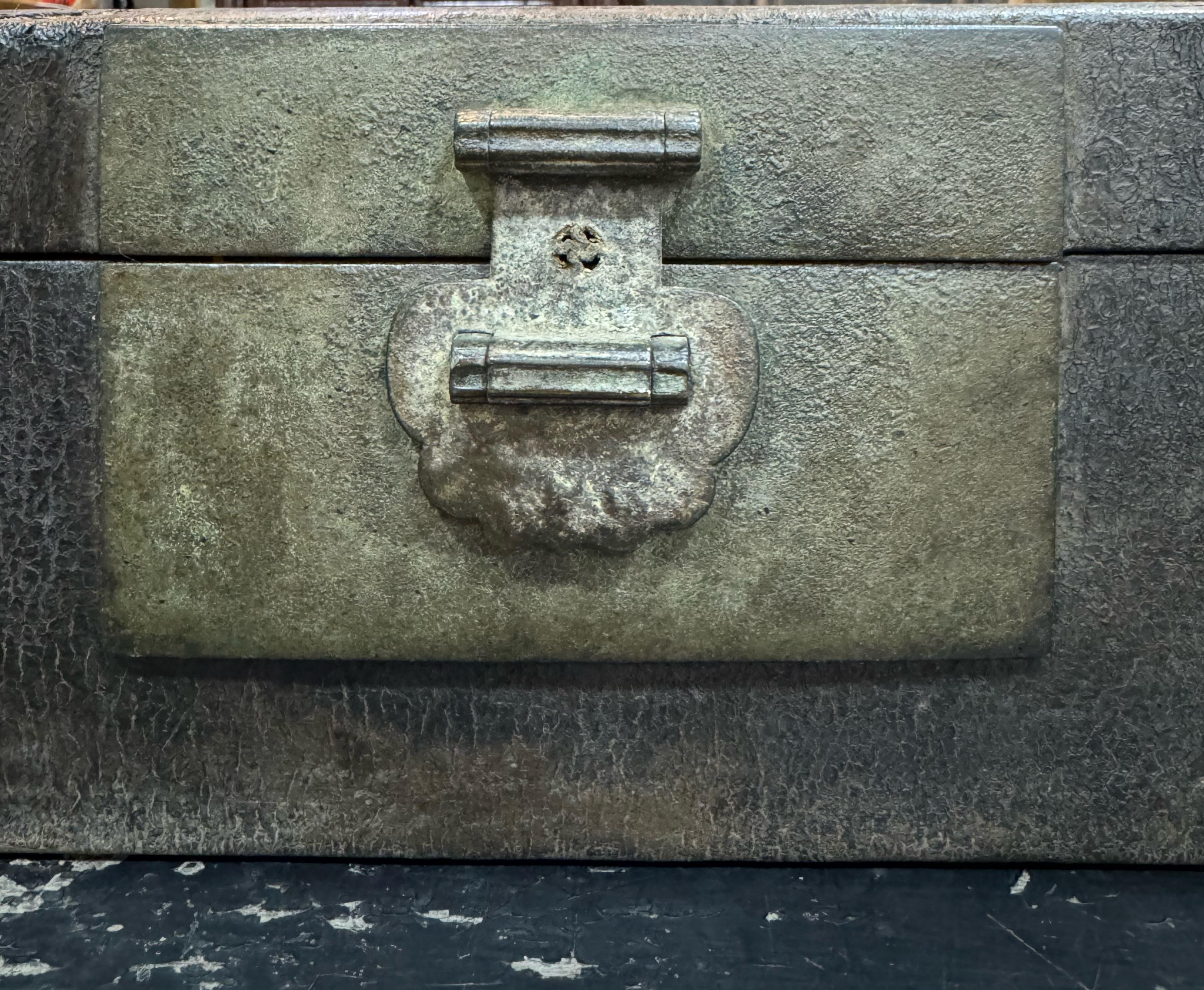 19th Century Chinese Leather Box For Sale 1